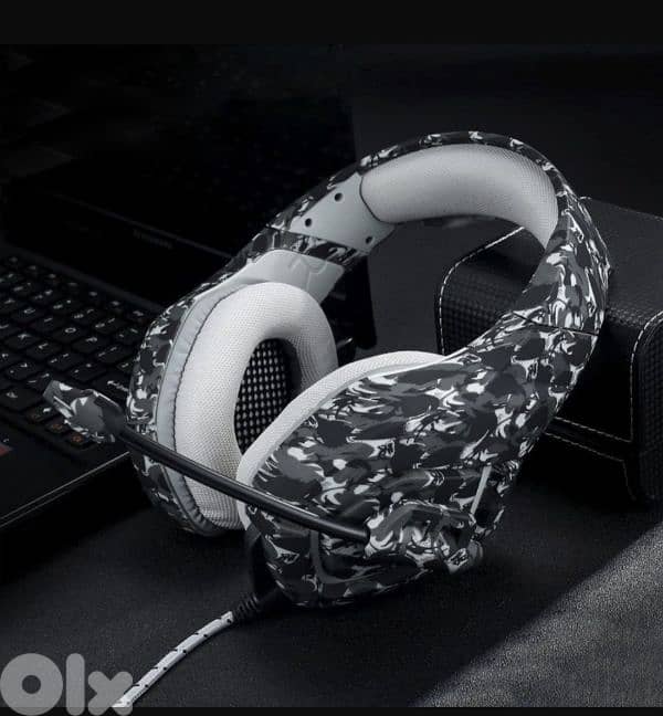 ONIKUMA K1-B High Pro Gaming Headset Gray Camo design/4$ delibery 8