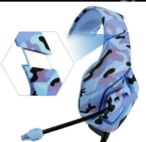 ONIKUMA K1-B High Pro Gaming Headset Gray Camo design/4$ delibery 10
