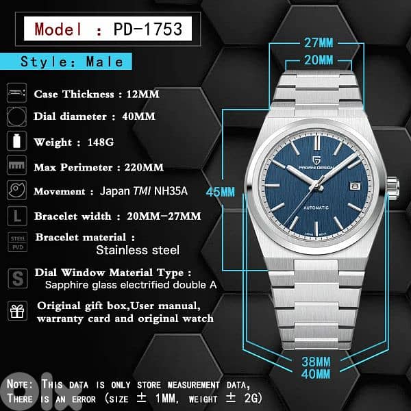 Pagani Design PD 1753 japanese seiko automatic 7