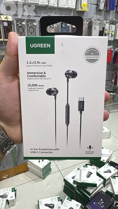 Ugreen in ear earphones with usb-c connector 35754