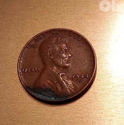 USA Lincoln 1944-S Wheat Penny cent