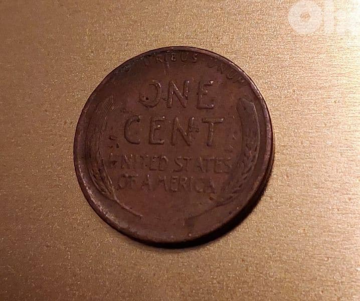 USA Lincoln 1944-S Wheat Penny cent 2