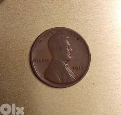 USA Lincoln 1912 Wheat Penny cent bronze coin