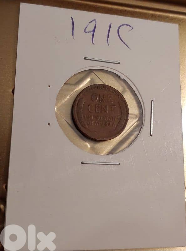 USA Lincoln 1912 Wheat Penny cent bronze coin 2