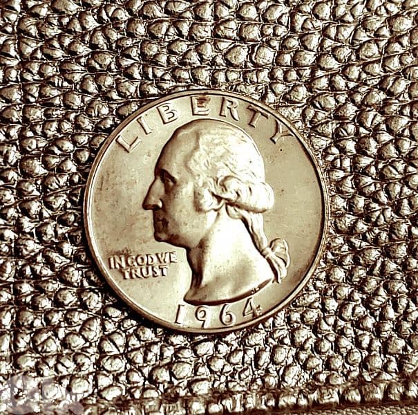USA 1964 Washington silver quarter dollar 0