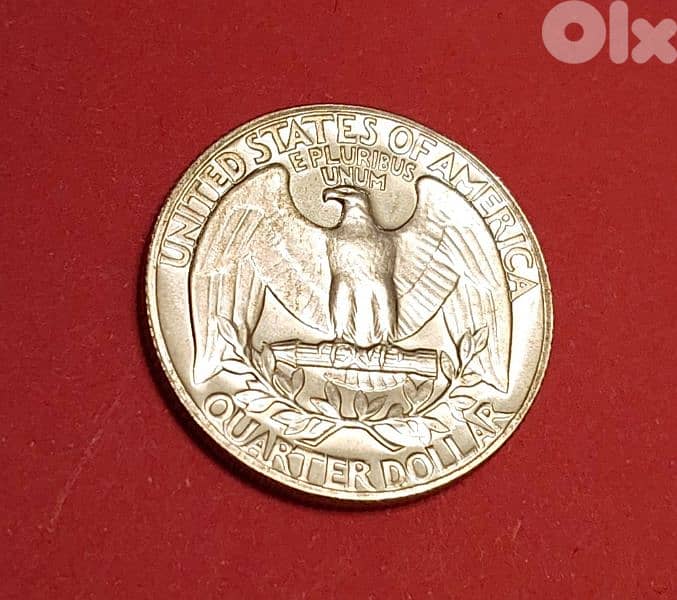 USA 1964 Washington silver quarter dollar 3