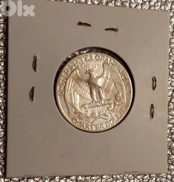 USA 1961-P Washington silver quarter dollar 2