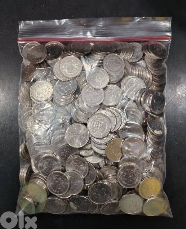 bag of 3kg 500 lira coin 1
