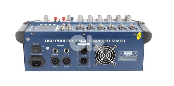 Professional Power Mixer 6 Channels DJ Mixer with Mic for Home Karaoke