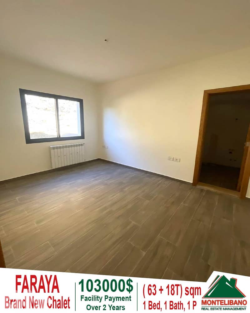 Brand New63sqm Chalet ForSale in Faraya+18sqmTerrace& Facility Payment 3