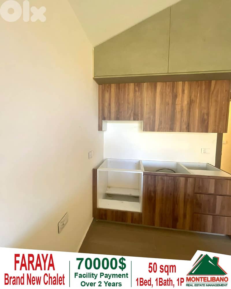 Brand New 50 sqm Chalet For Sale in Faraya with Facility Payment +View 1