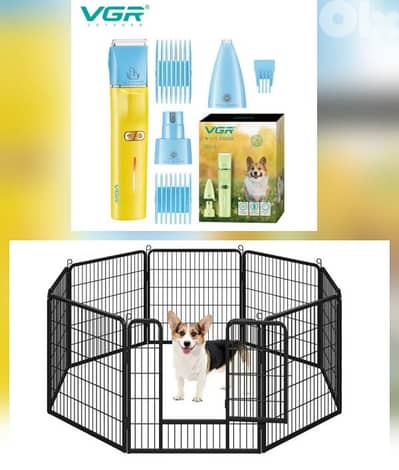 Dog high quality fence, and shaving/grooming set