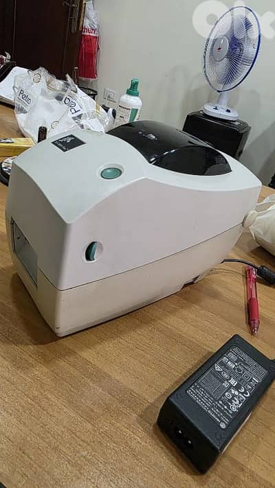 Zebra TLP 2824 plus with ink rolls and stickers