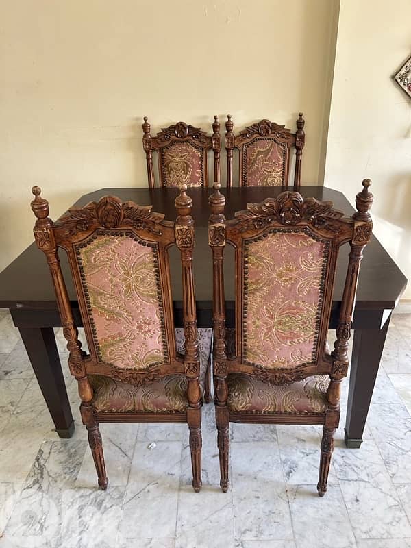 Set of 4 Antique Style Carved Chairs (Baroque/Renaissance Revival) 3