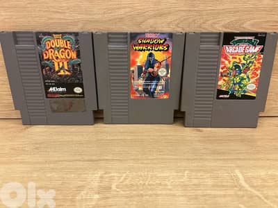 3 Nintendo nes games-retro sega