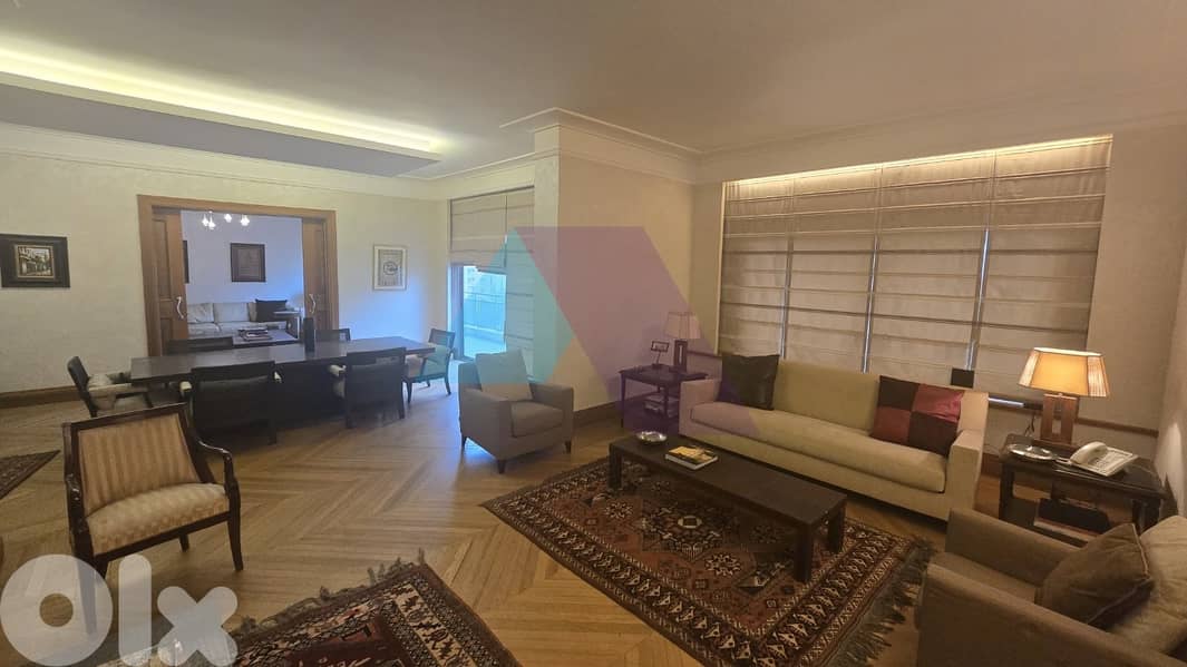 fully furnished 400 m2 apartment 4rent in Hamra/Le Bristolشقة في الحمر 0