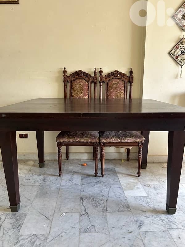 Large, Very Heavy Mid-Century Dining Table - Excellent Quality Wood 2