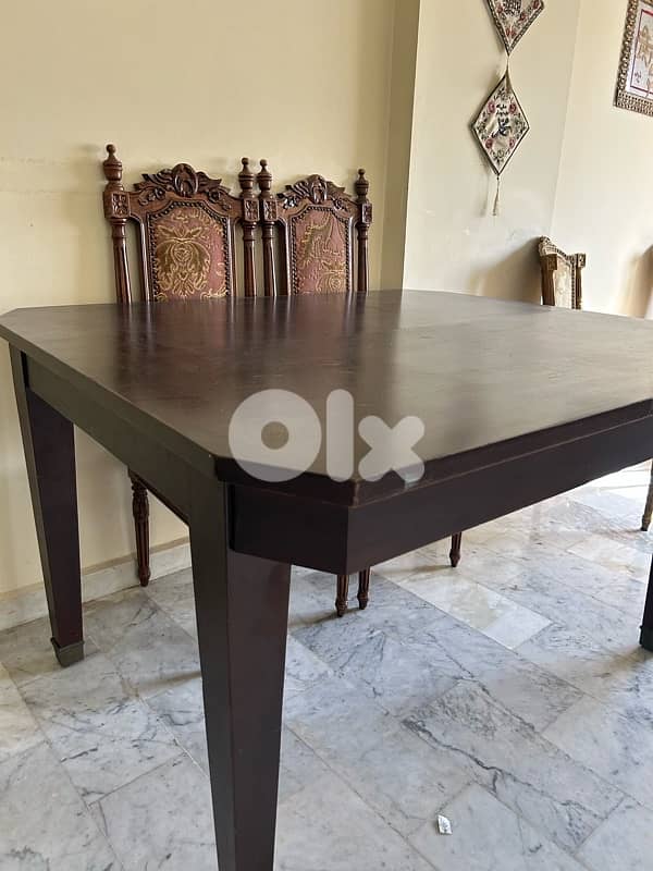 Large, Very Heavy Mid-Century Dining Table - Excellent Quality Wood 3