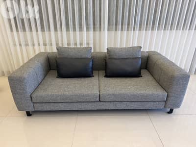Modern Grey 2-Seater Sofa in Excellent Condition