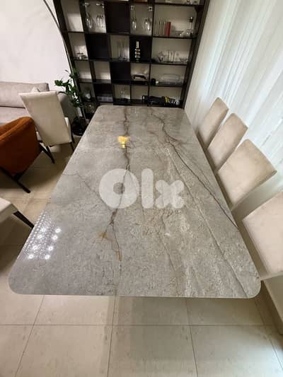 Marbel look dining table