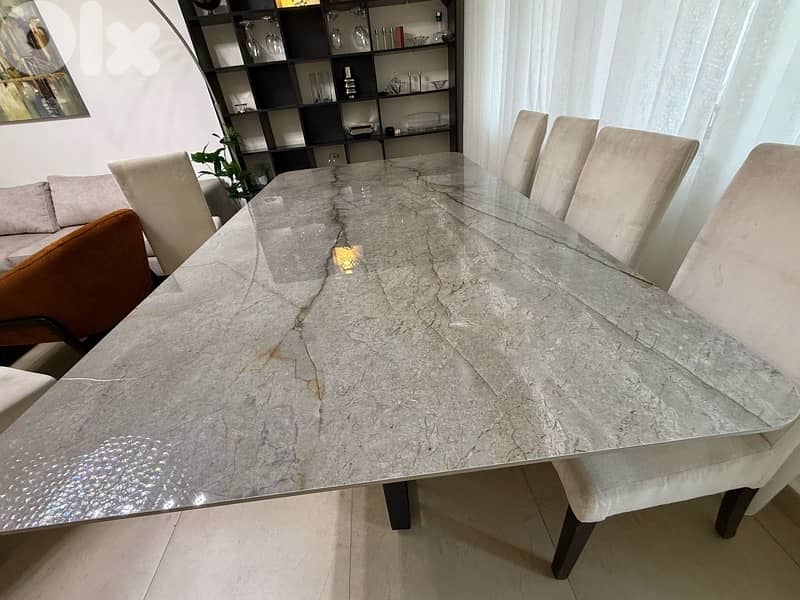 Marbel look dining table 2