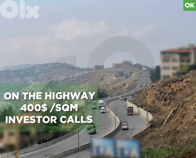 ideally located directly on the highway,bhamdoun/بحمدونREF#OK128438 RO 0