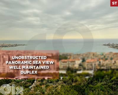 UNOBStructed PANORAMIC SEA VIEW- Jounieh Sahel Alma  REF#ST128440