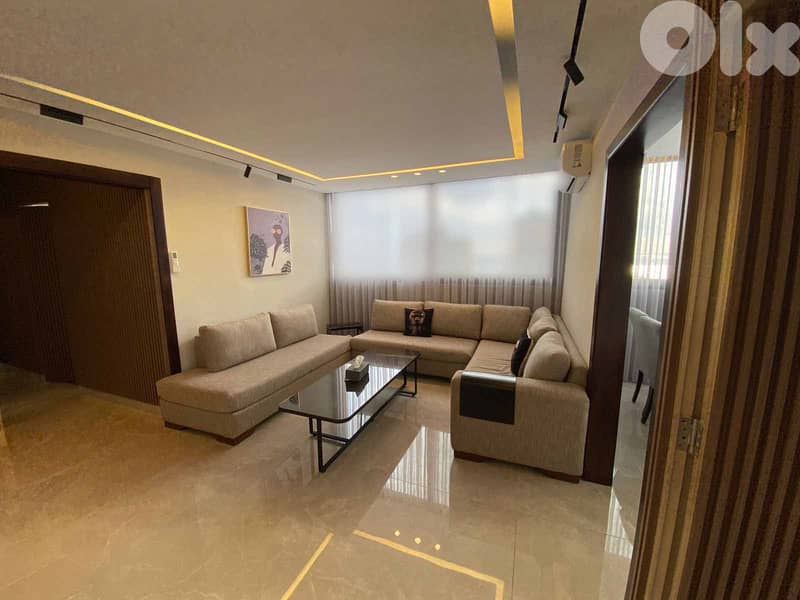 FULLY FURNISHED APT IN RAWCHE PRIME (80SQ) 2 BEDROOMS , (JNRM-392) 0