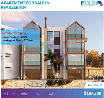 New Project Apartments with Payment Facilities 4sale in Kfarzebian