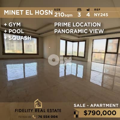 Apartment for sale in Minet El Hosn NY245 شقة للبيع في ميناء الحصن