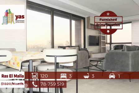 Ras El Malla 120m2 | Furnished | Rent | Prime Location | Decorated|RM