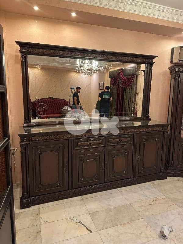 اوضة سفرة ملكية خشب زان ولاتي كلا ملبسة قشر زان 3