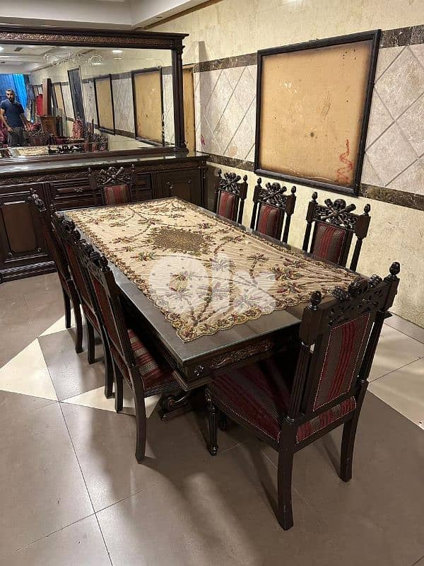 اوضة سفرة ملكية خشب زان ولاتي كلا ملبسة قشر زان 10