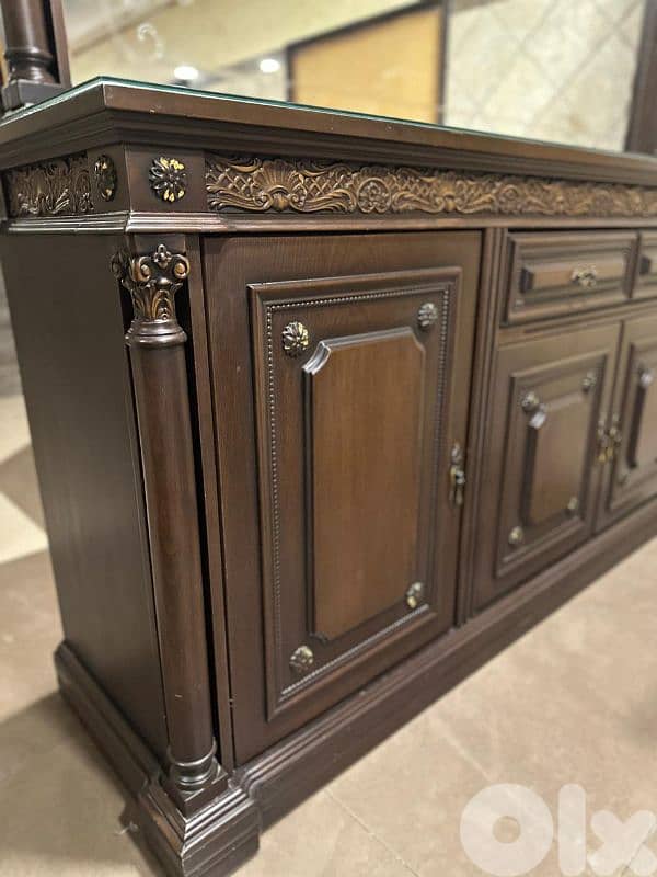 اوضة سفرة ملكية خشب زان ولاتي كلا ملبسة قشر زان 11