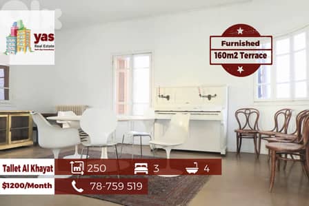 Tallet Al Khayat 250m2 | 160m2 Terrace | Furnished | Rent | RM