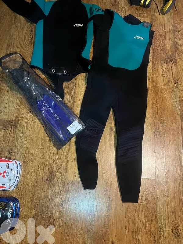 spiro full diving suit thermal+ flippers 0