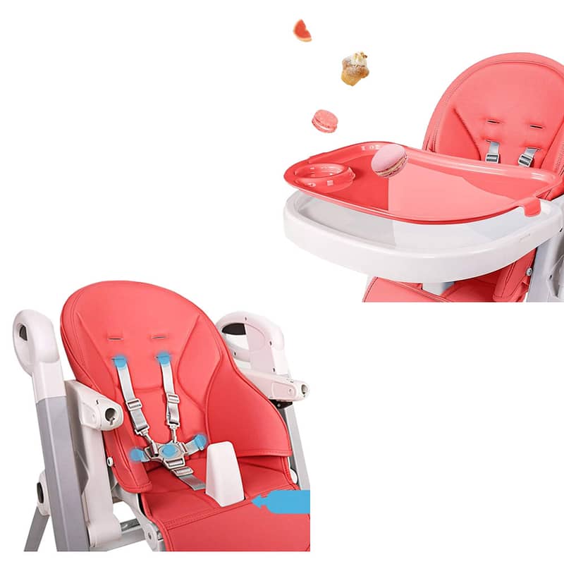 Portable Folding High Chair For Babies And Toddlers - كرسي طعام محمول 2