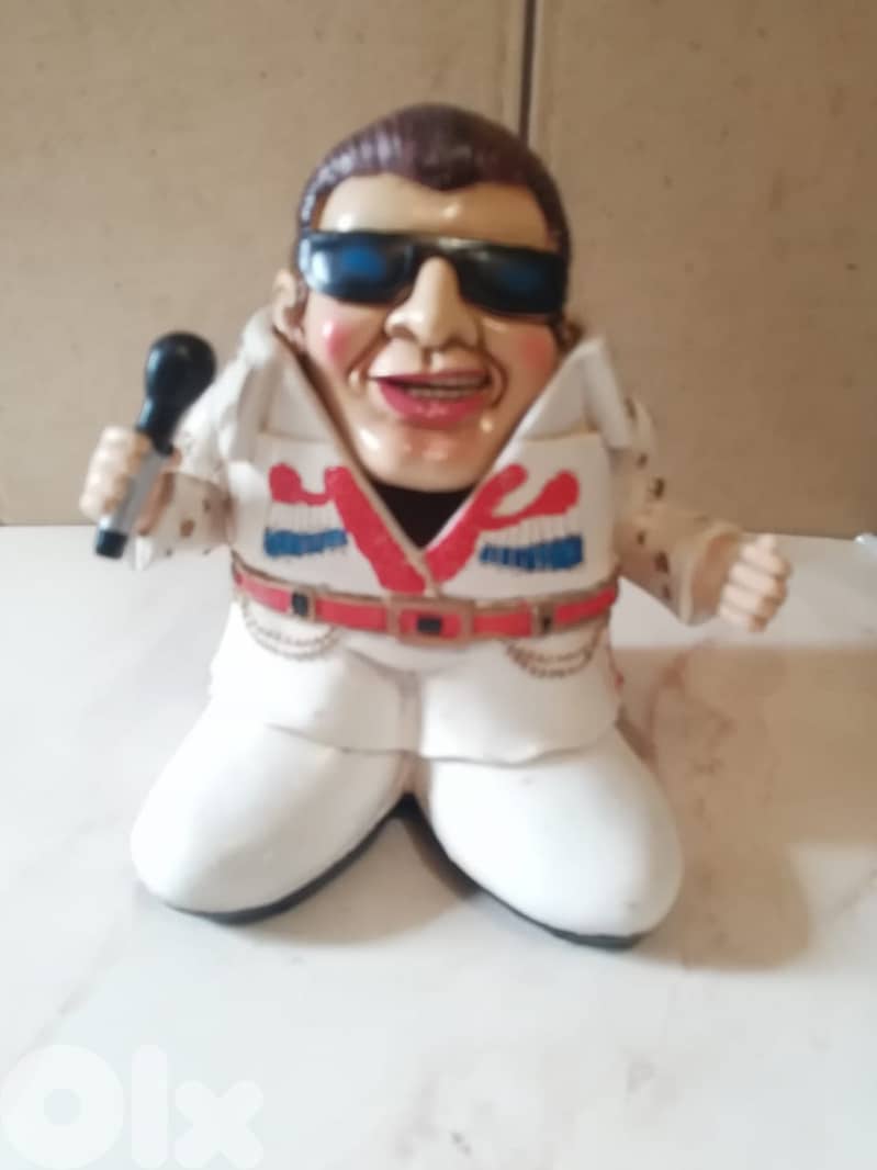 Elvis Presley official ceramic bottle decanter holder 0