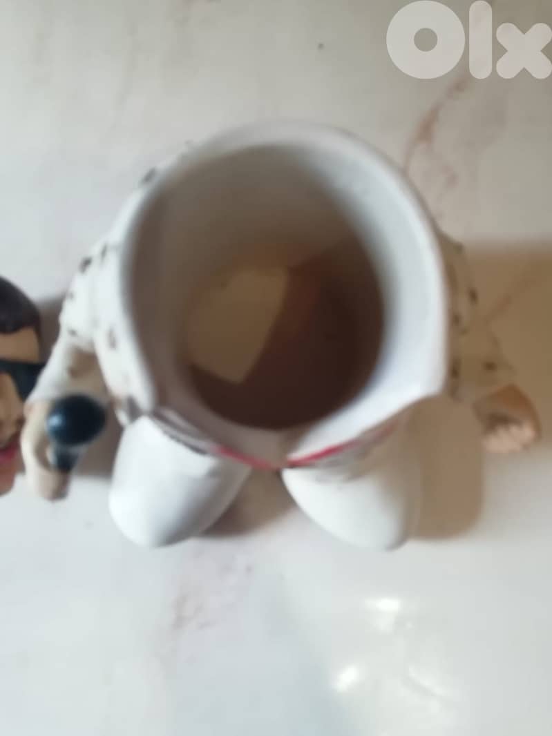 Elvis Presley official ceramic bottle decanter holder 1