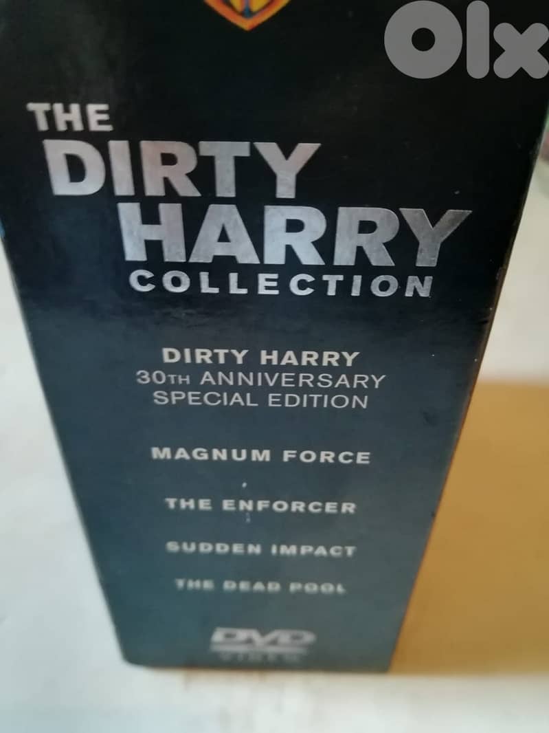 The "Dirty Harry" movies collection box set on DVDs 1