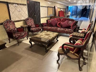 طقم صالون خشب زان