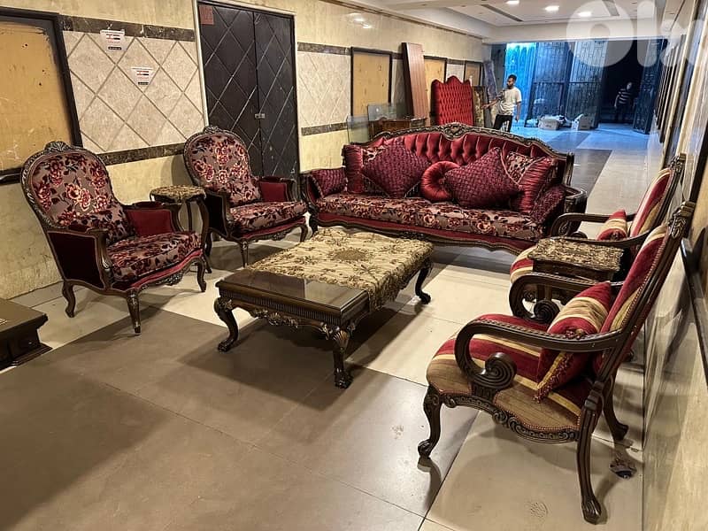 طقم صالون خشب زان 0