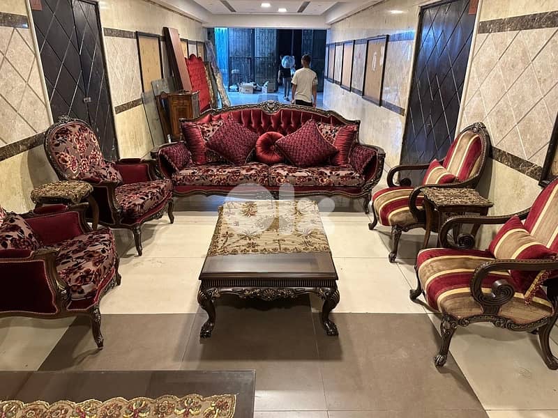 طقم صالون خشب زان 1