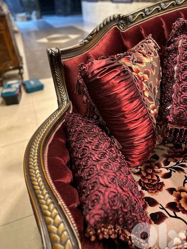 طقم صالون خشب زان 10