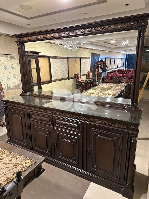 اوضة سفرة خشب زان 2