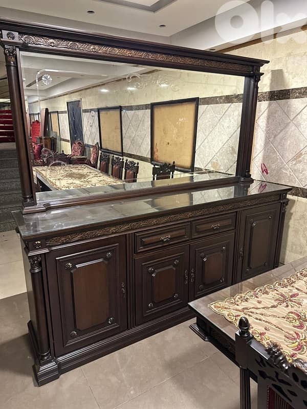 اوضة سفرة خشب زان 3