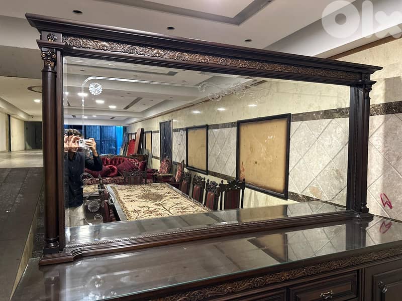 اوضة سفرة خشب زان 5