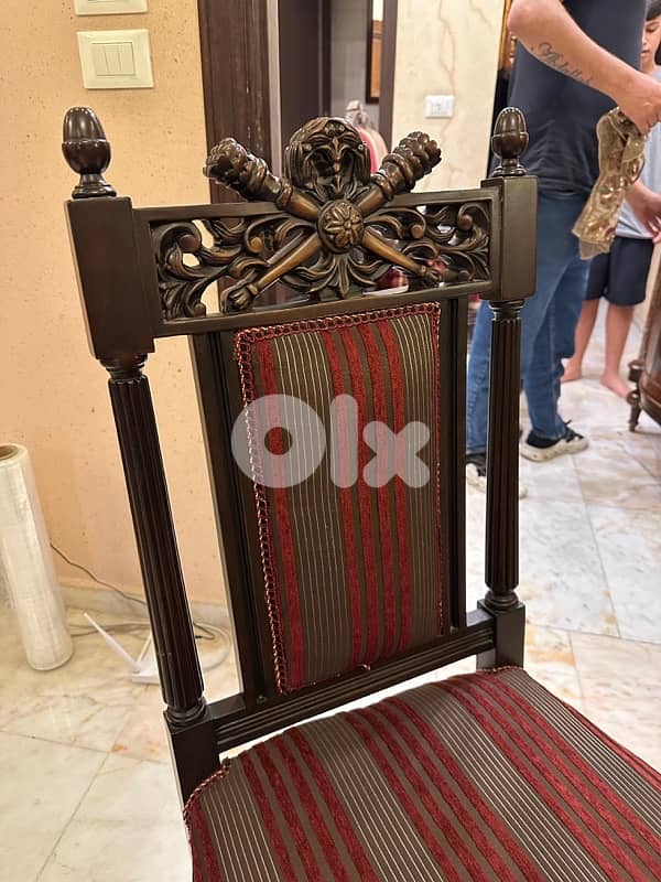 اوضة سفرة خشب زان 13