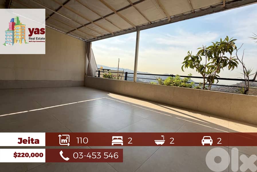 Jeita Country Club 110m2 | Panoramic View | Well Maintained | GA 0