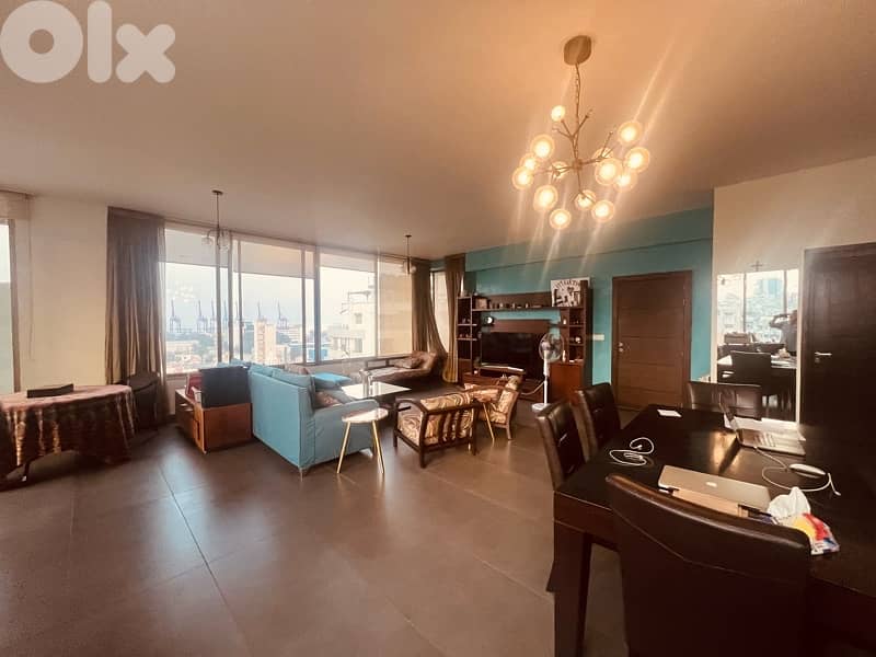 Mar Mkhayel Amazing Fully Furnished 200m2 Seaview 2bdr 3 bath 2 Parkgs 0